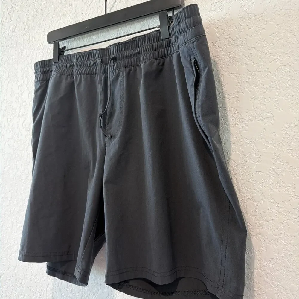Kuhl Dark Gray Zip Pocket Outdoors Hiking Camping Freeflex Shorts Men’s Size Xxl